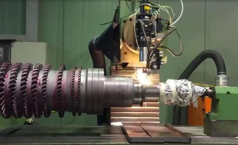 پوشش دهی لیزری روتور توربین