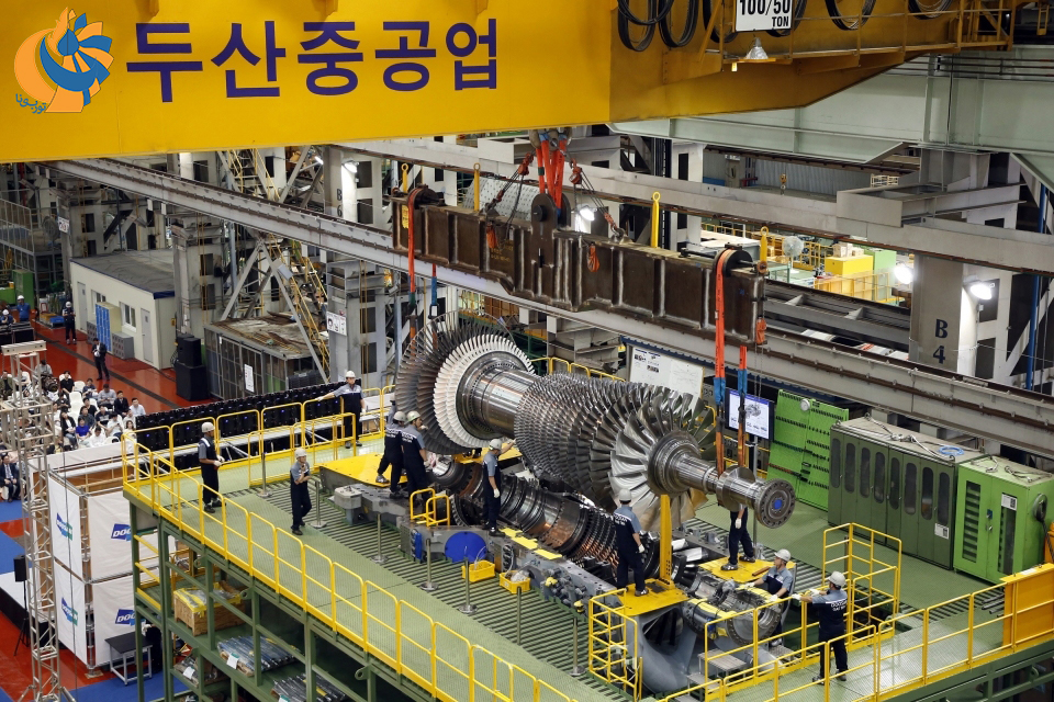 دوسان در آستانه نصب اولین توربین گازی پرقدرت بومی کره جنوبی