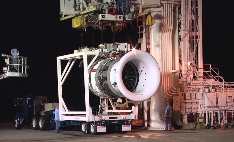 آزمایش گرم موتور توربوفن لیپ