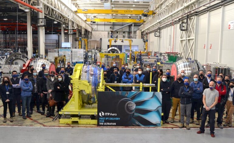 توربین فشار متوسط برای موتور اولترافن