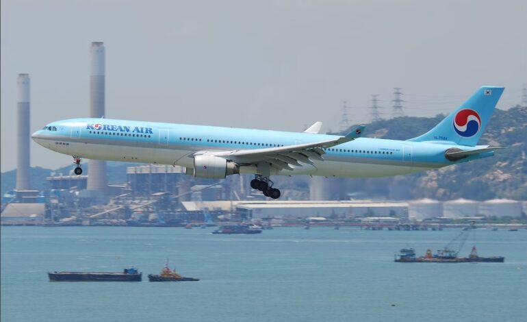  فرود اضطراری هواپیمای کره‌ ای در باکو پس از نقص فنی موتور