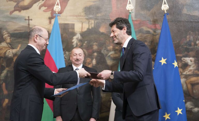  مشارکت آنسالدو انرجیا در توافق جدید گازی ایتالیا و آذربایجان