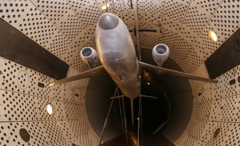  آزمایش تونل باد موتور روسی برای نمونه جدید سوخو سوپرجت