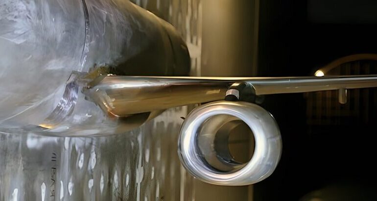  تست تونل باد پایلون روسی برای موتور توربوفن PD8