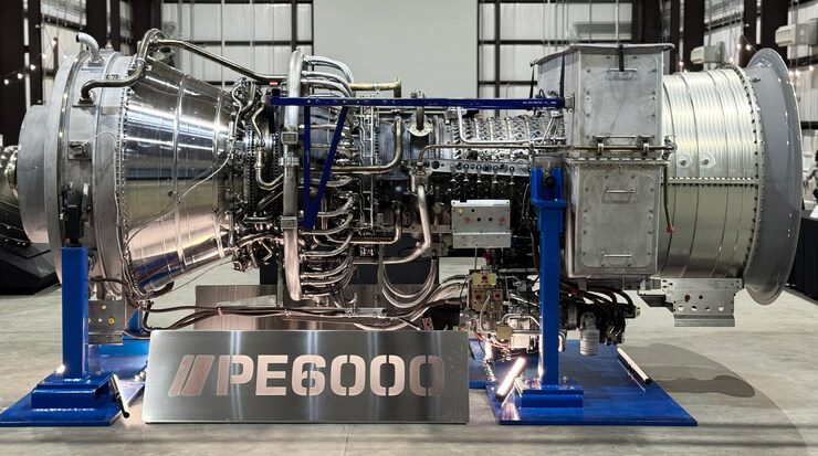 توربین گاز مشتق از موتور هوایی PE6000