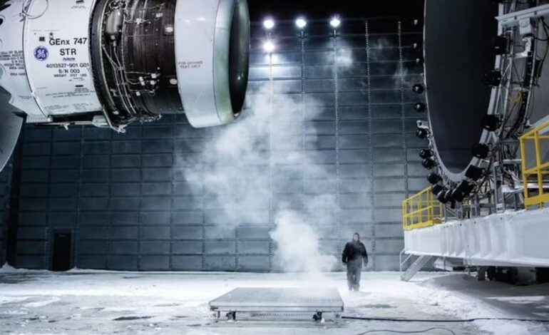 تاثیر بارش بر موتورهای جت